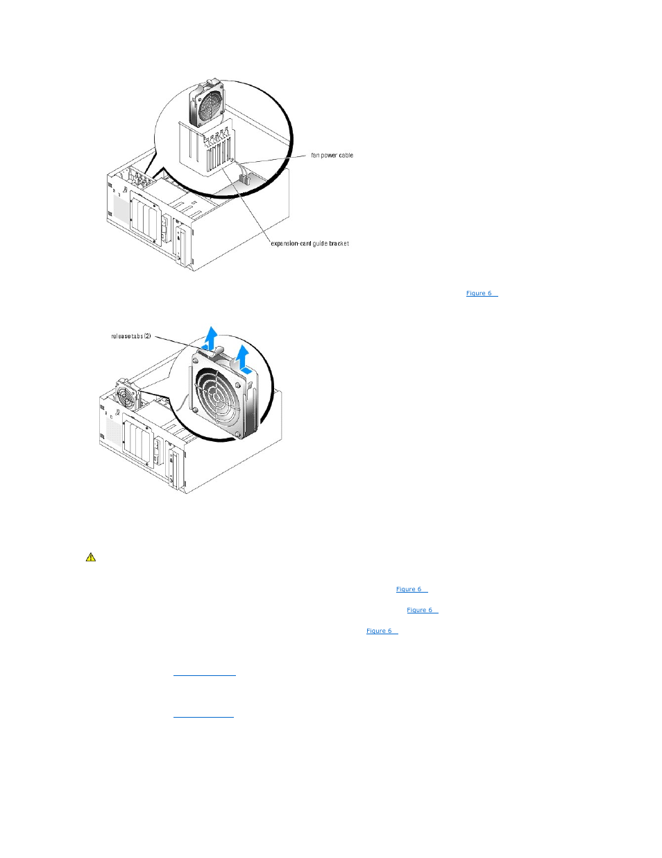 Installing the front system fan, Removing the back system fan | Dell PowerEdge 800 User Manual | Page 51 / 87