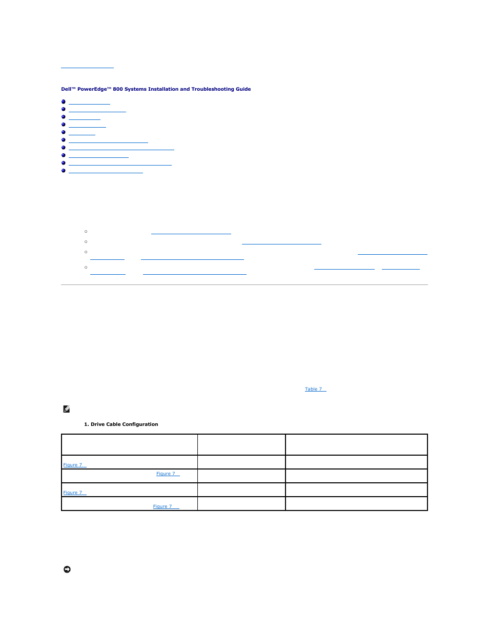 Installing drives, Connecting drives, Interface cables | Drive cable configurations, Dc power cables | Dell PowerEdge 800 User Manual | Page 63 / 87