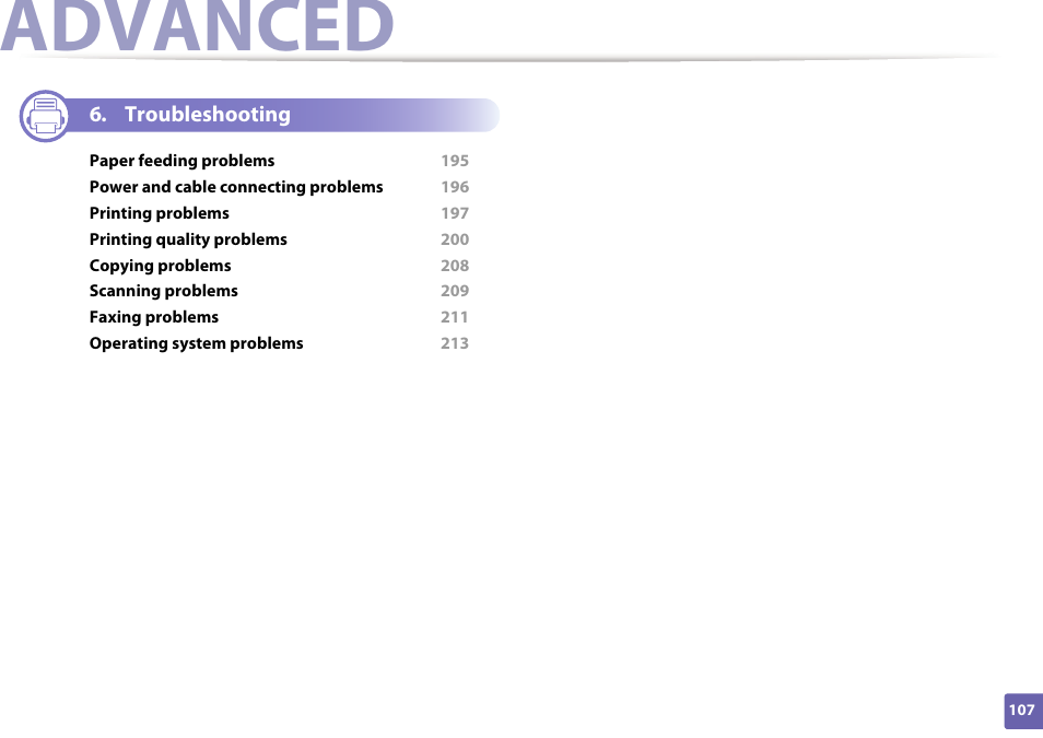 Advanced | Dell B1265dnf Mono Laser Printer MFP User Manual | Page 107 / 234