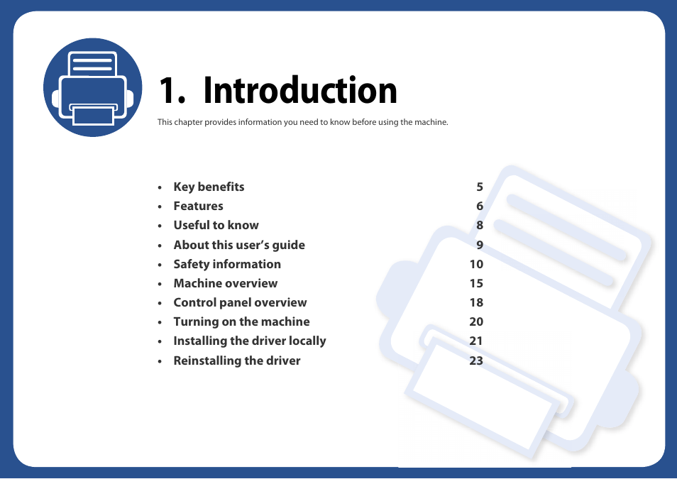 Introduction | Dell B1265dnf Mono Laser Printer MFP User Manual | Page 4 / 234