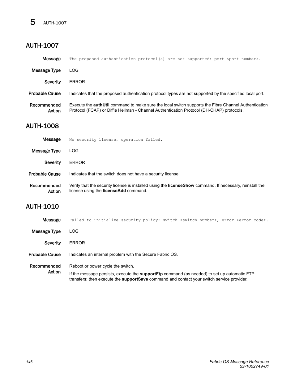 Auth-1007, Auth-1008, Auth-1010 | Dell POWEREDGE M1000E User Manual | Page 168 / 934