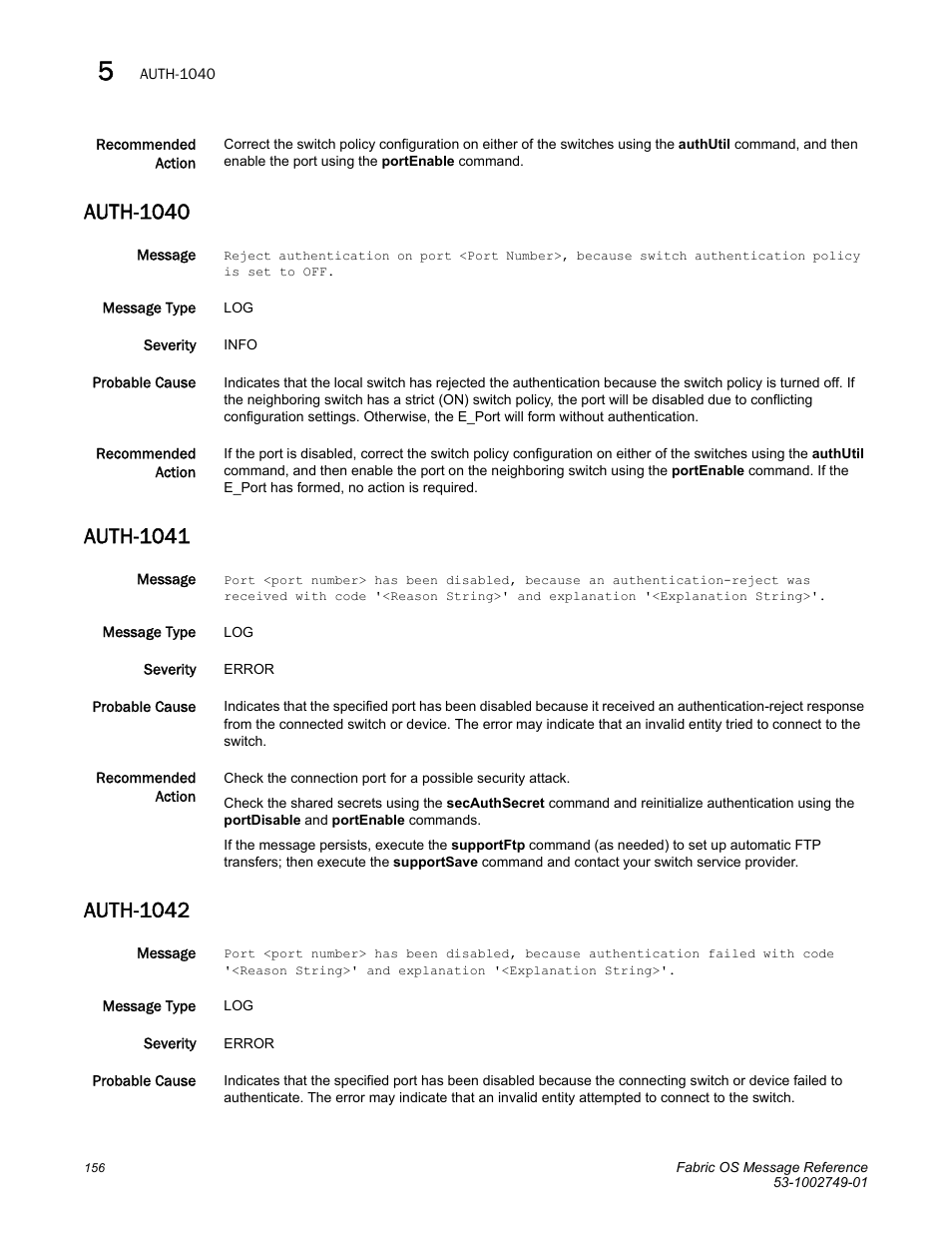 Auth-1040, Auth-1041, Auth-1042 | Dell POWEREDGE M1000E User Manual | Page 178 / 934