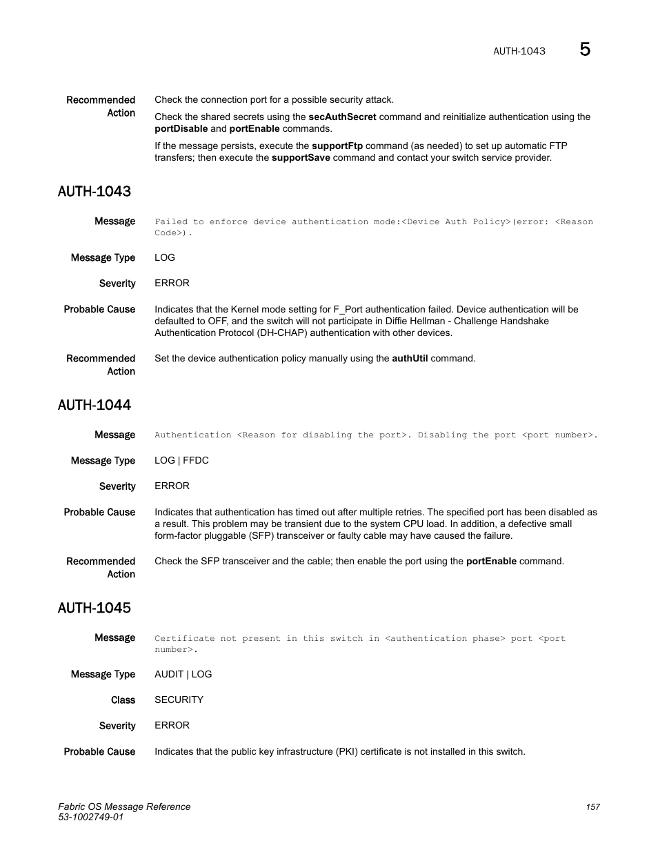 Auth-1043, Auth-1044, Auth-1045 | Dell POWEREDGE M1000E User Manual | Page 179 / 934