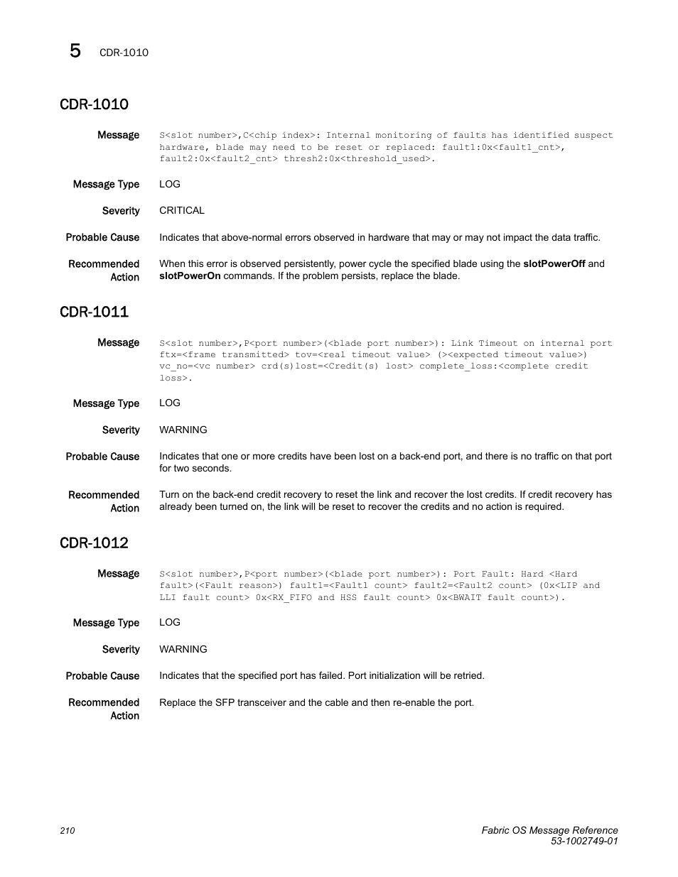 Cdr-1010, Cdr-1011, Cdr-1012 | Dell POWEREDGE M1000E User Manual | Page 232 / 934