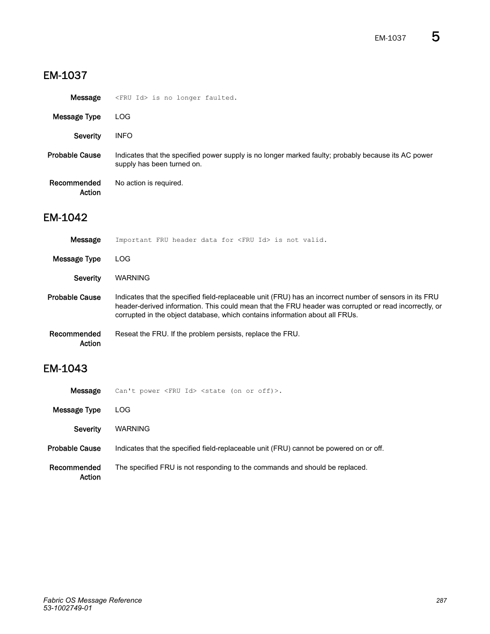 Em-1037, Em-1042, Em-1043 | Dell POWEREDGE M1000E User Manual | Page 309 / 934