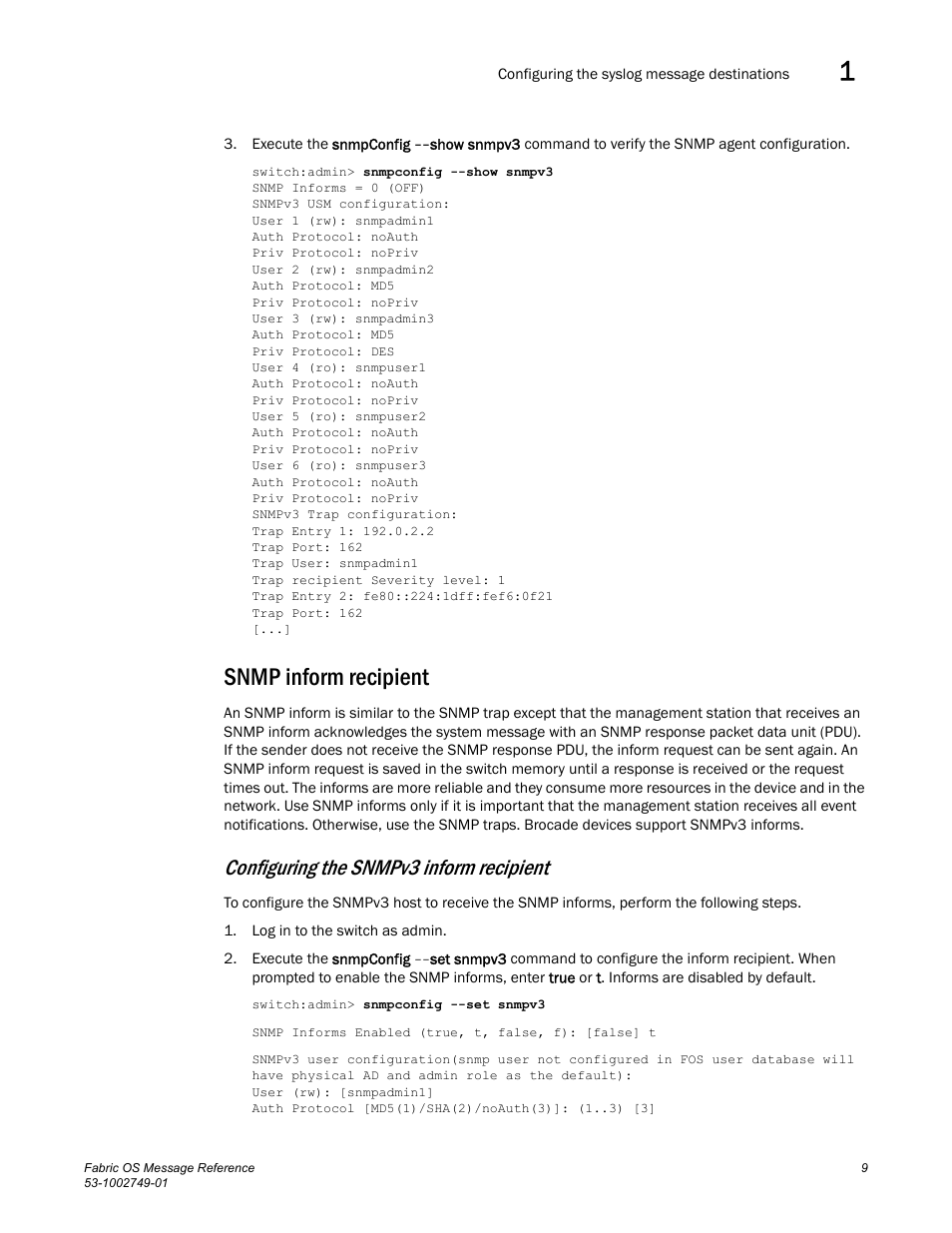 Snmp inform recipient, Configuring the snmpv3 inform recipient | Dell POWEREDGE M1000E User Manual | Page 31 / 934