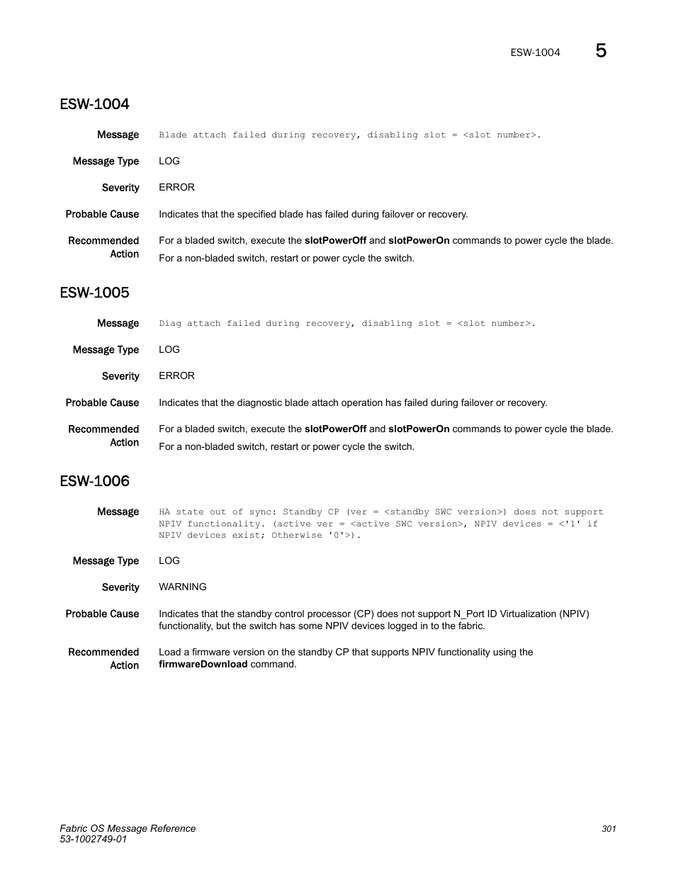 Esw-1004, Esw-1005, Esw-1006 | Dell POWEREDGE M1000E User Manual | Page 323 / 934