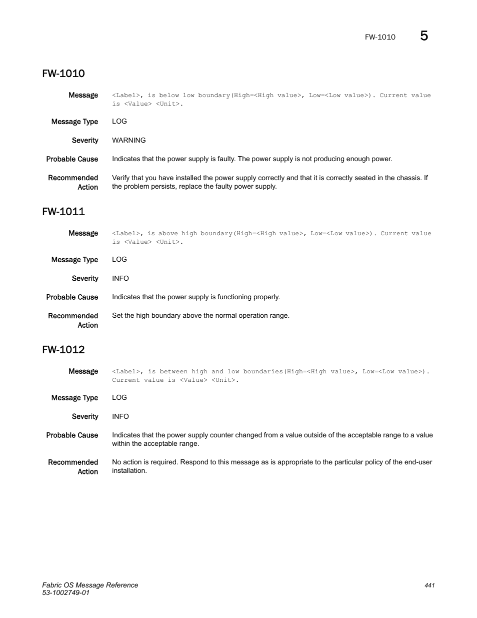 Fw-1010, Fw-1011, Fw-1012 | Dell POWEREDGE M1000E User Manual | Page 463 / 934