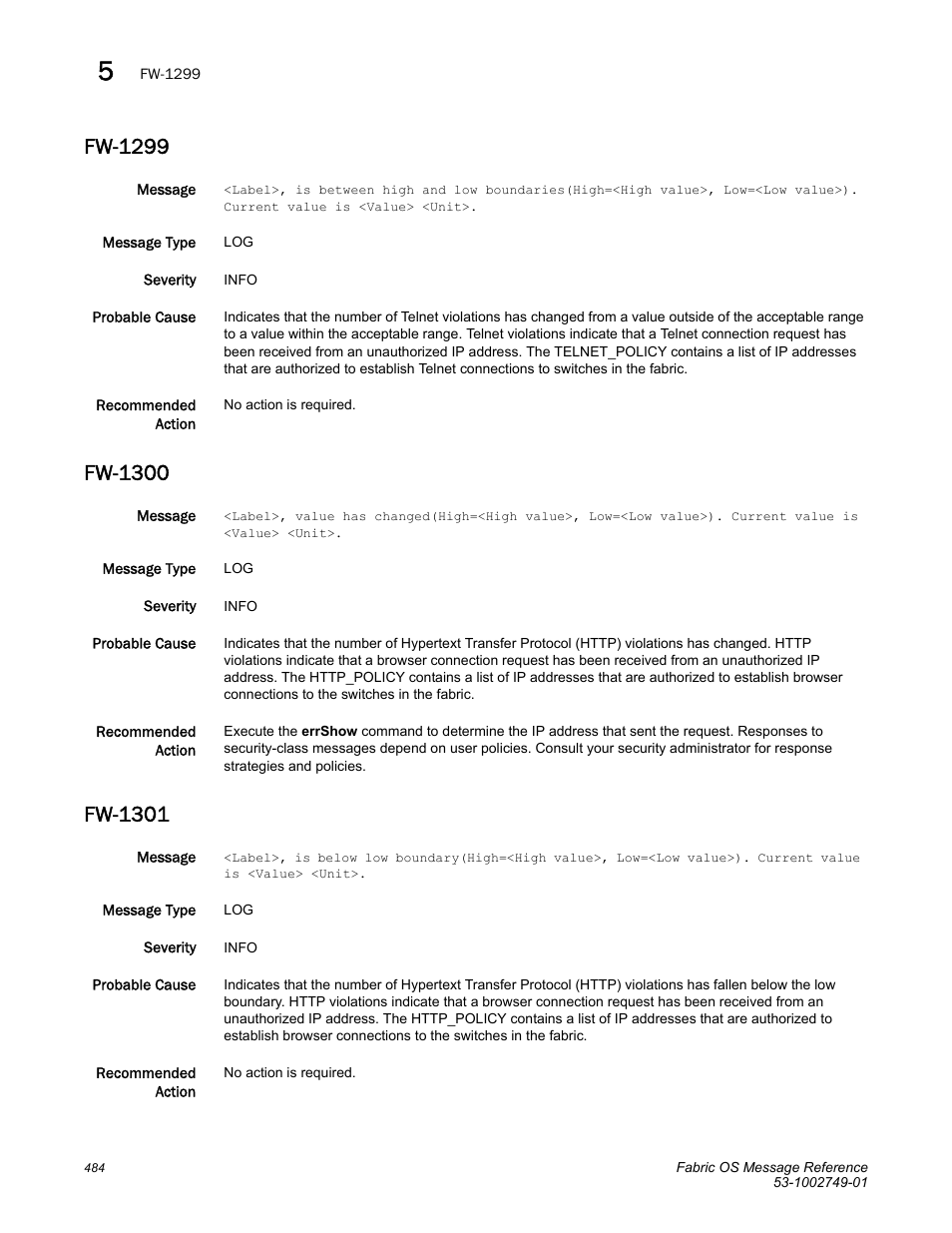 Fw-1299, Fw-1300, Fw-1301 | Dell POWEREDGE M1000E User Manual | Page 506 / 934