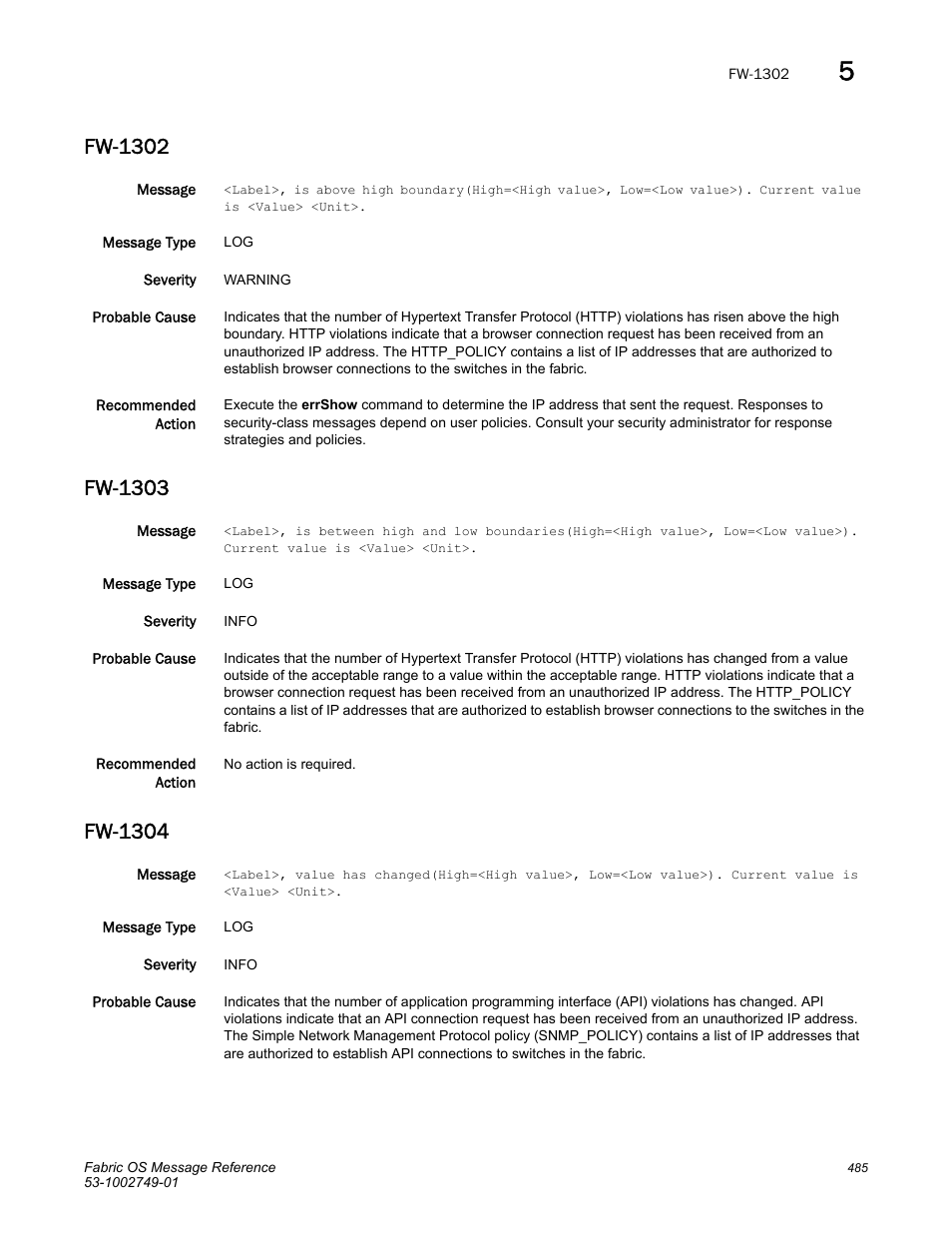 Fw-1302, Fw-1303, Fw-1304 | Dell POWEREDGE M1000E User Manual | Page 507 / 934