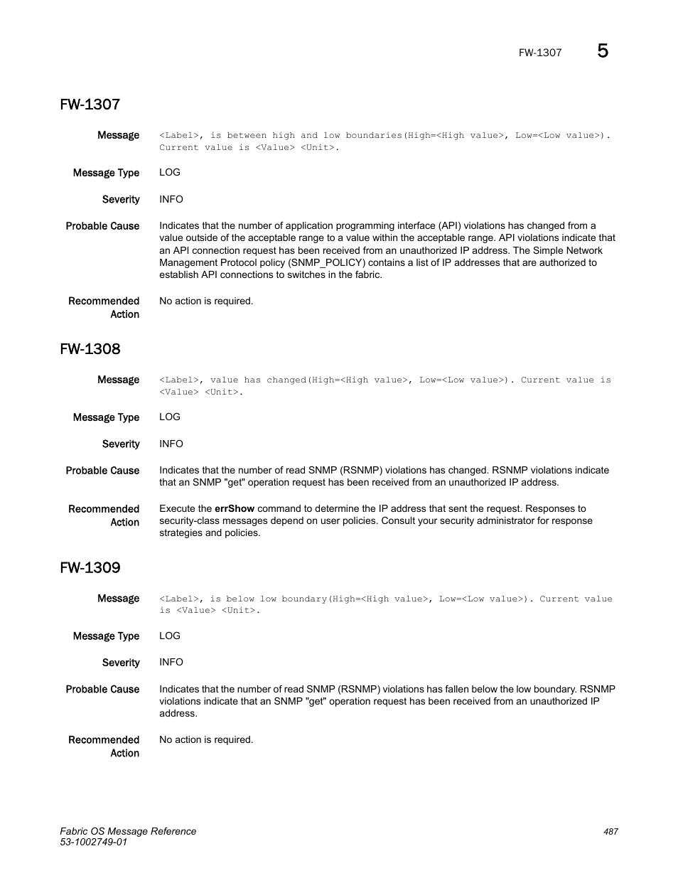 Fw-1307, Fw-1308, Fw-1309 | Dell POWEREDGE M1000E User Manual | Page 509 / 934