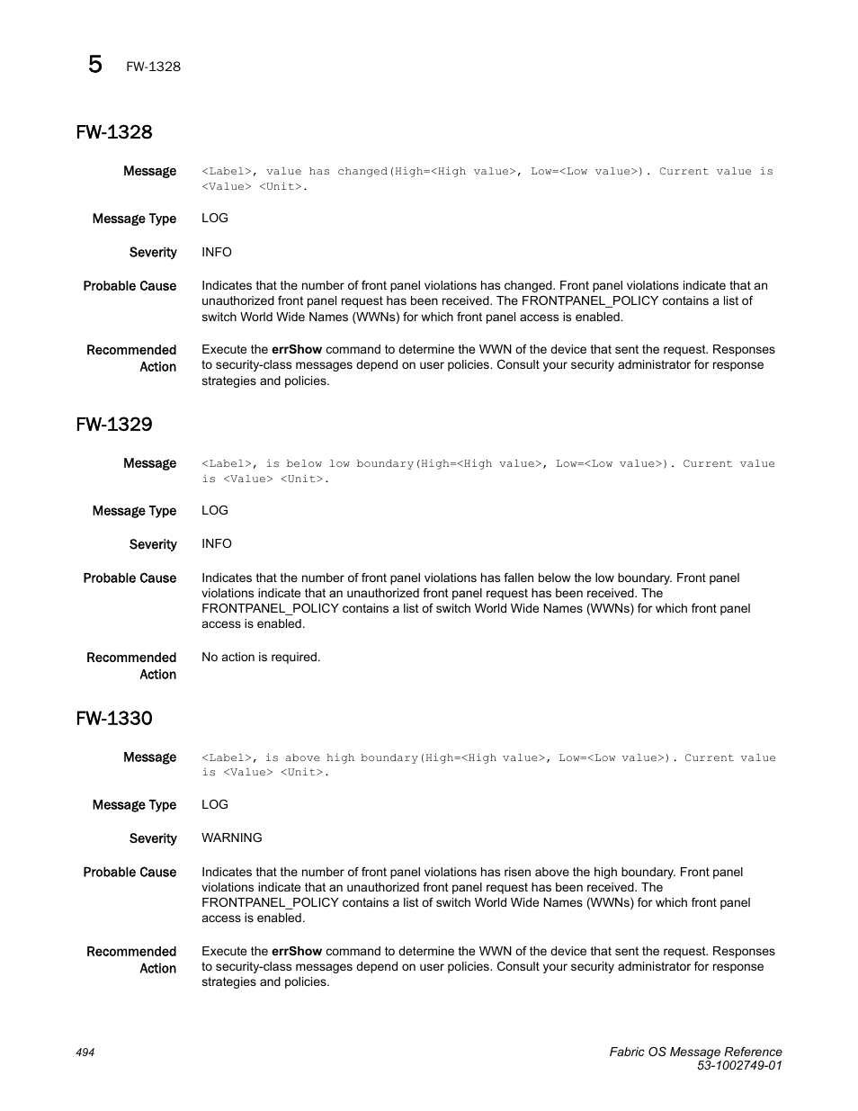 Fw-1328, Fw-1329, Fw-1330 | Dell POWEREDGE M1000E User Manual | Page 516 / 934