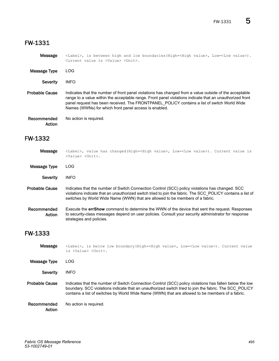 Fw-1331, Fw-1332, Fw-1333 | Dell POWEREDGE M1000E User Manual | Page 517 / 934