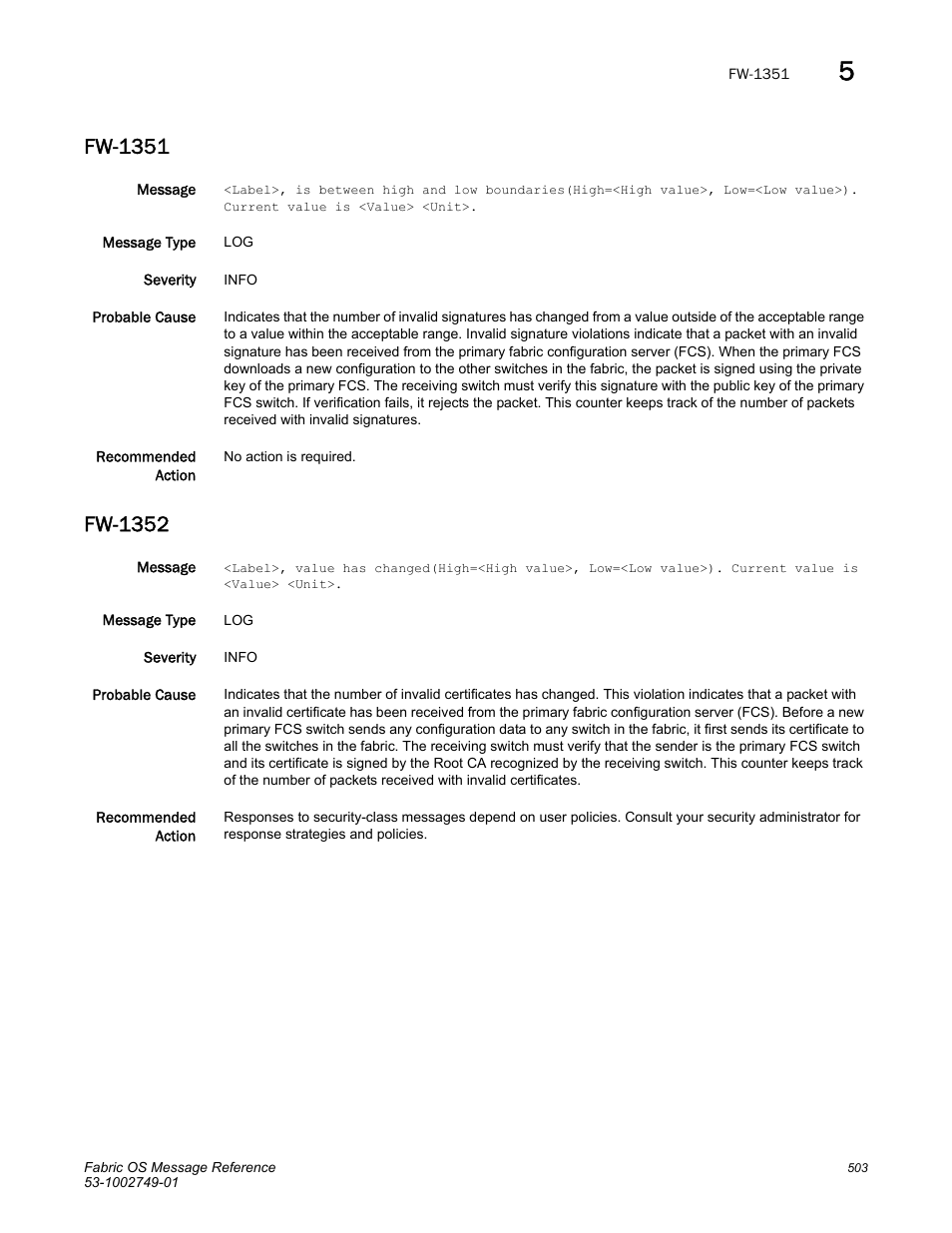 Fw-1351, Fw-1352 | Dell POWEREDGE M1000E User Manual | Page 525 / 934