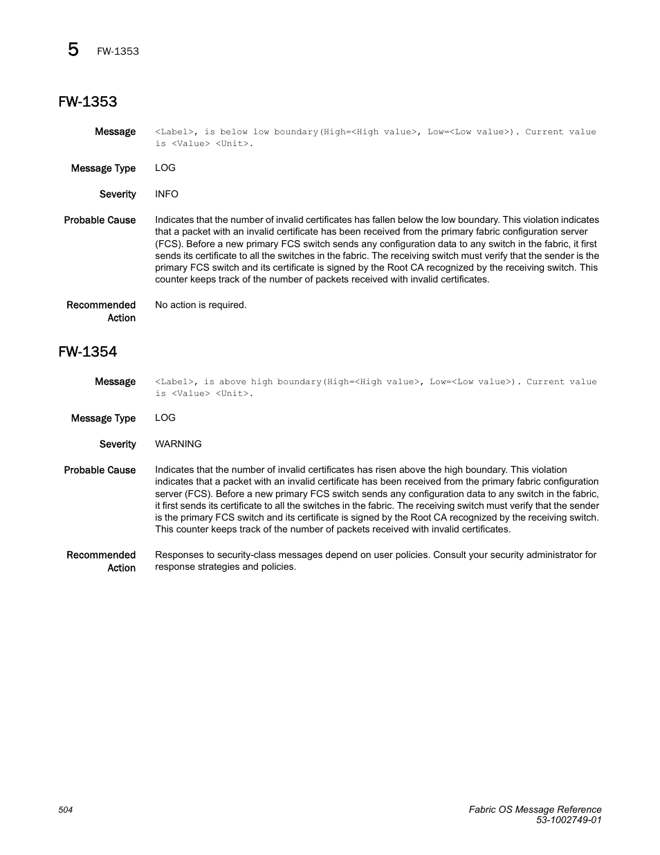 Fw-1353, Fw-1354 | Dell POWEREDGE M1000E User Manual | Page 526 / 934