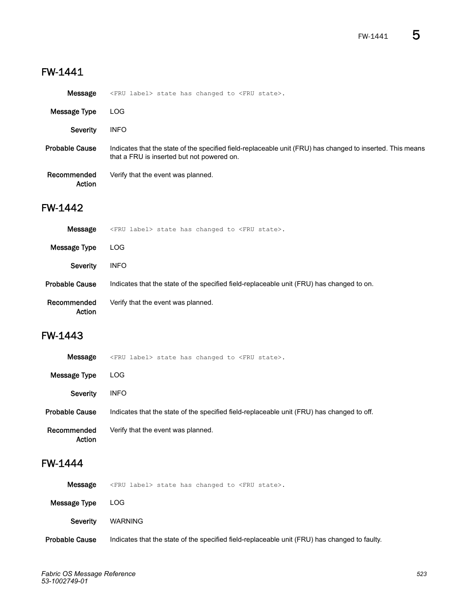 Fw-1441, Fw-1442, Fw-1443 | Fw-1444 | Dell POWEREDGE M1000E User Manual | Page 545 / 934