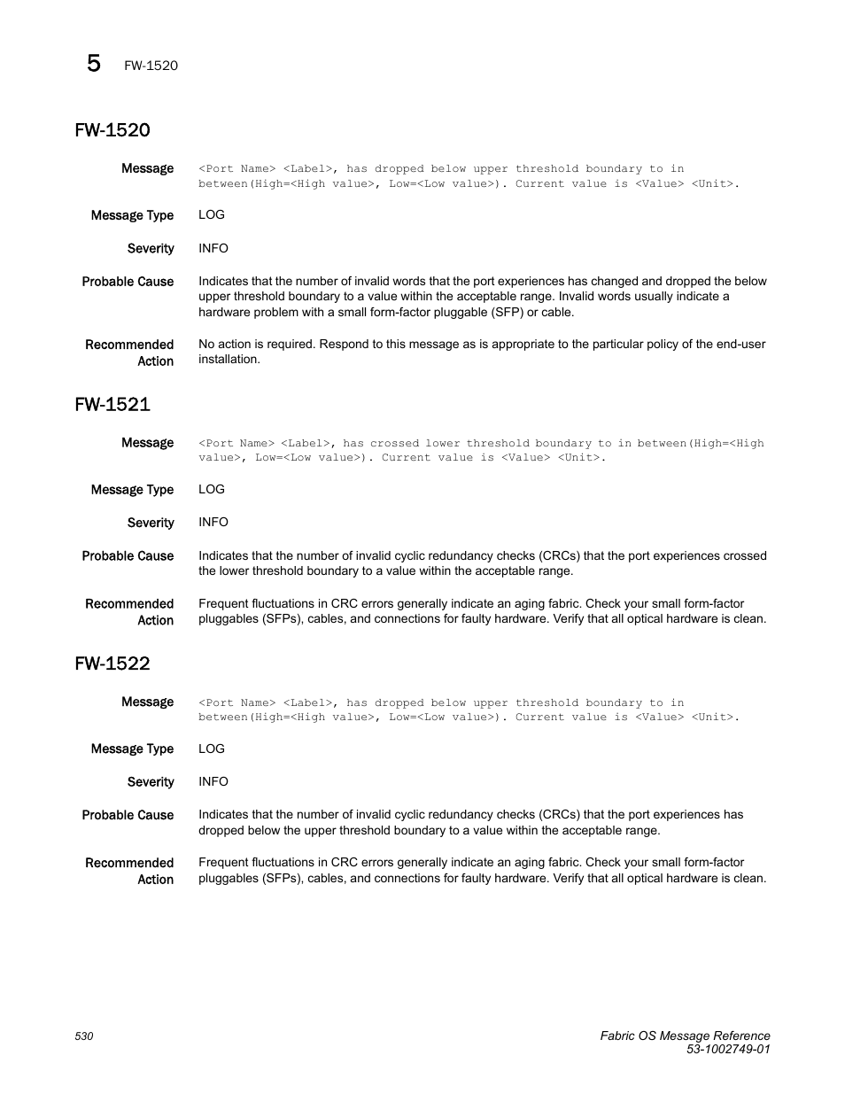 Fw-1520, Fw-1521, Fw-1522 | Dell POWEREDGE M1000E User Manual | Page 552 / 934