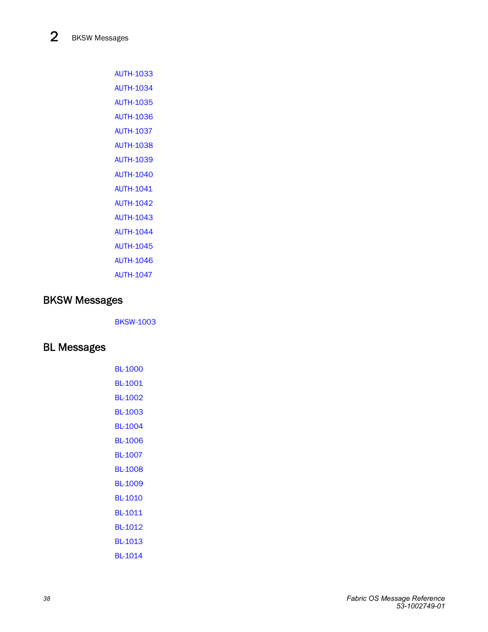 Bksw messages, Bl messages | Dell POWEREDGE M1000E User Manual | Page 60 / 934