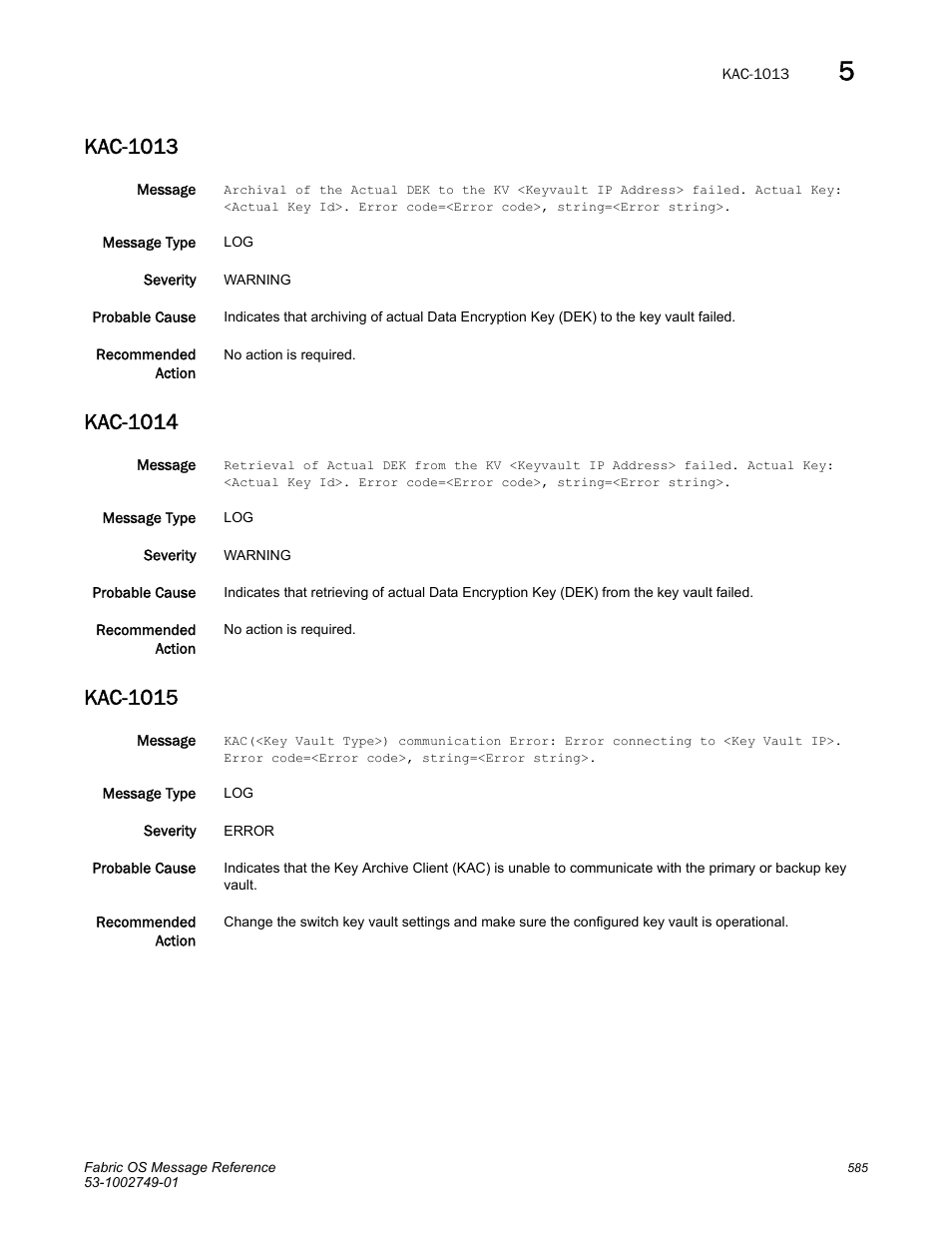 Kac-1013, Kac-1014, Kac-1015 | Dell POWEREDGE M1000E User Manual | Page 607 / 934