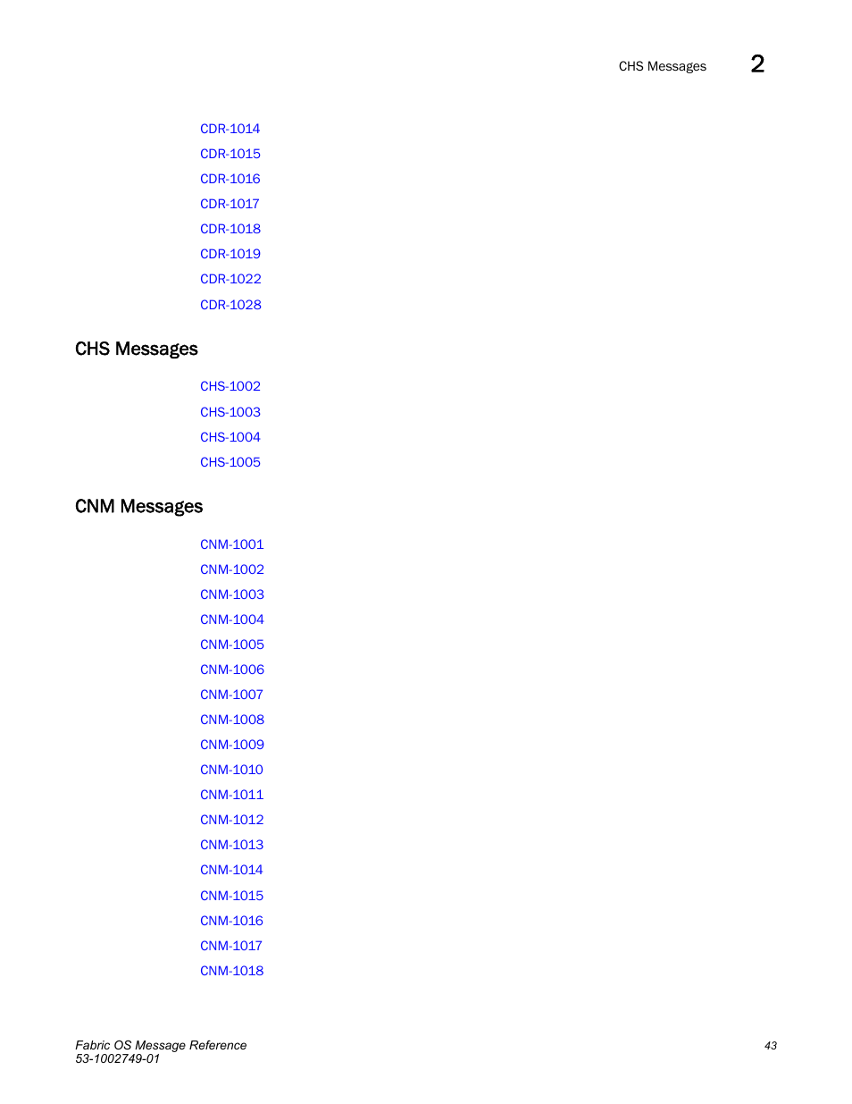 Chs messages, Cnm messages | Dell POWEREDGE M1000E User Manual | Page 65 / 934