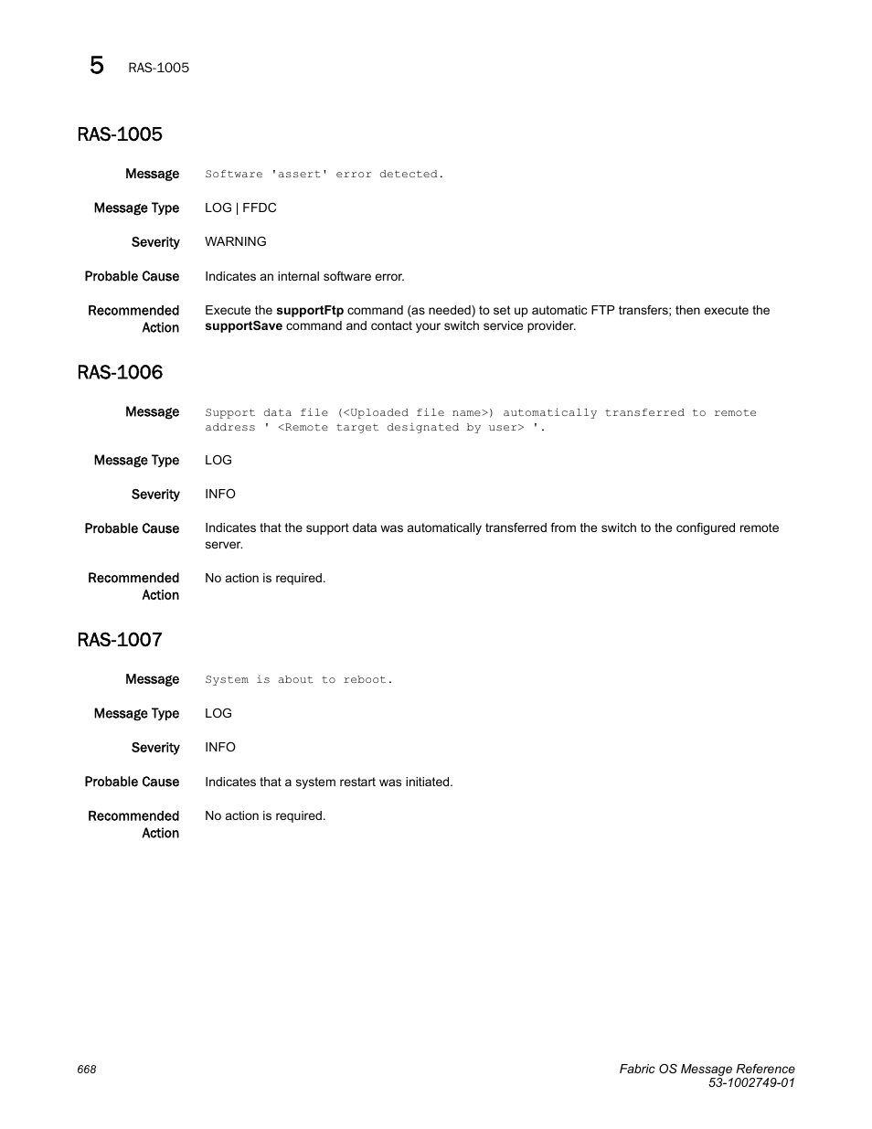 Ras-1005, Ras-1006, Ras-1007 | Dell POWEREDGE M1000E User Manual | Page 690 / 934