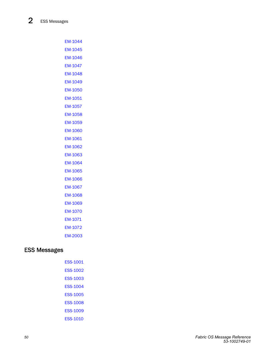 Ess messages | Dell POWEREDGE M1000E User Manual | Page 72 / 934