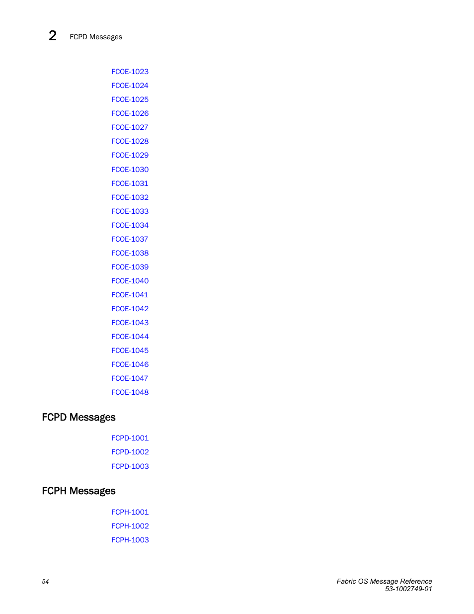 Fcpd messages, Fcph messages | Dell POWEREDGE M1000E User Manual | Page 76 / 934