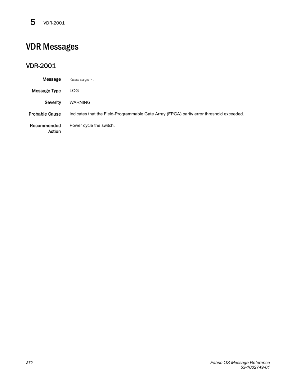 Vdr messages, Vdr-2001 | Dell POWEREDGE M1000E User Manual | Page 894 / 934