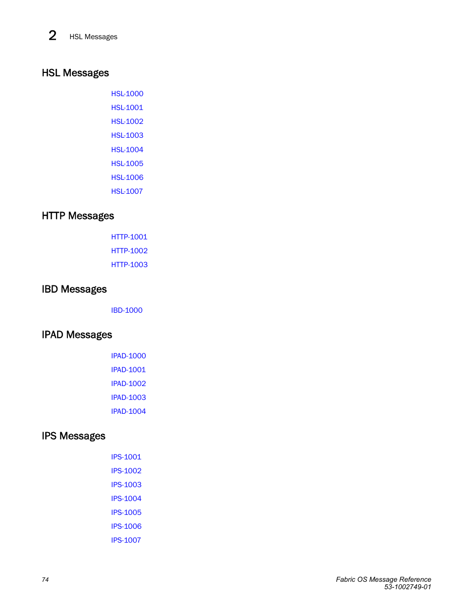 Hsl messages, Http messages, Ibd messages | Ipad messages, Ips messages | Dell POWEREDGE M1000E User Manual | Page 96 / 934
