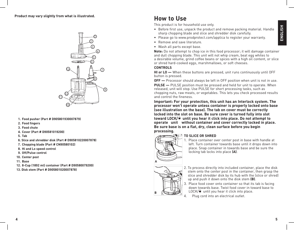 How to use | Black & Decker FP1336 User Manual | Page 3 / 11