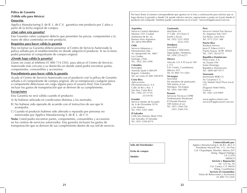 Black & Decker SteamXpress AS200 User Manual | Page 12 / 13