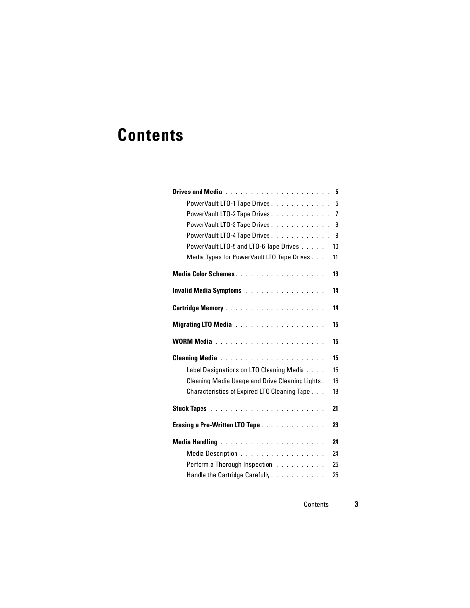 Dell PowerVault 100T (IDE Tape Drive) User Manual | Page 3 / 30