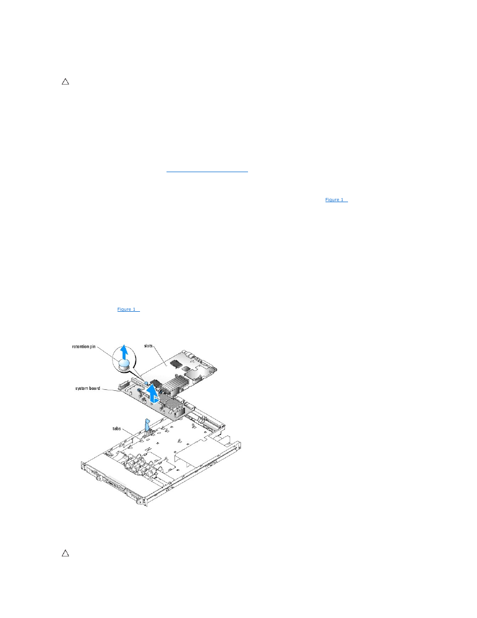 Removing the system board, Installing the system board | Dell PowerEdge 1850 User Manual | Page 7 / 9