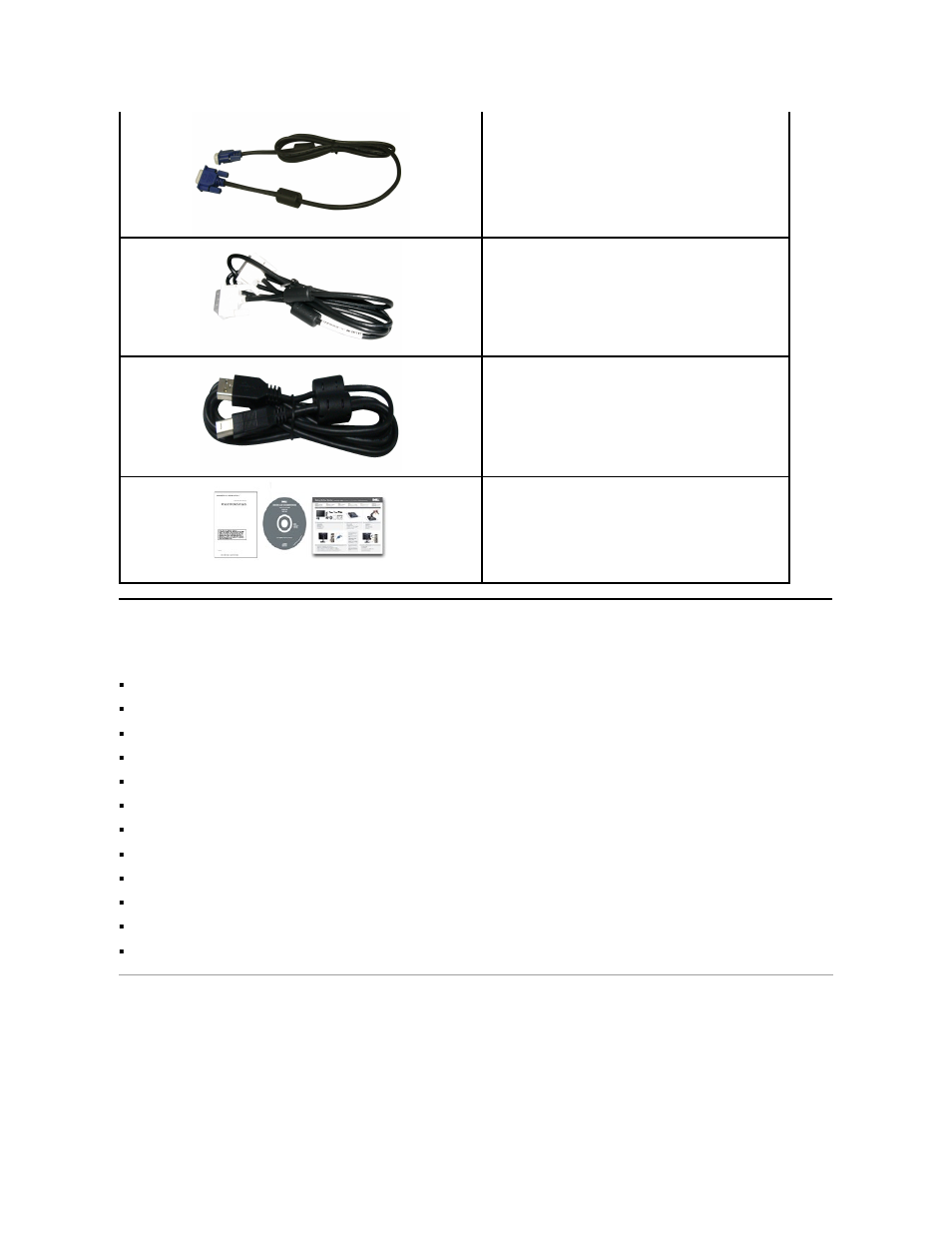 Product features, Identifying parts and controls, Front view | Dell 2209WA Monitor User Manual | Page 3 / 35