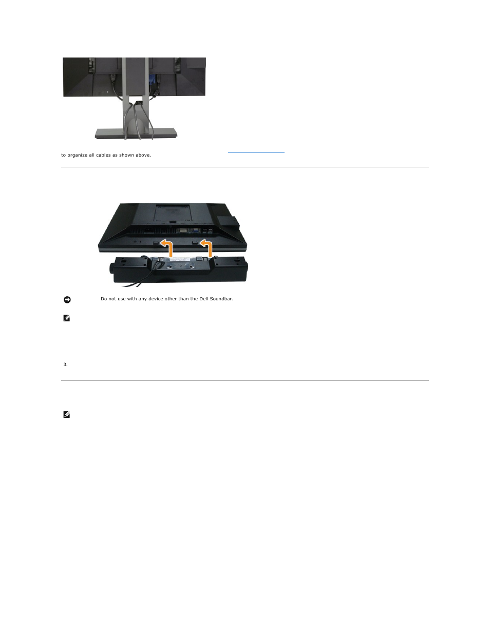 Attaching the soundbar (optional), Removing the stand | Dell 2209WA Monitor User Manual | Page 30 / 35