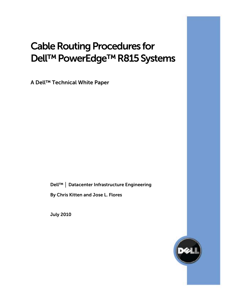 Dell PowerEdge R815 User Manual | 9 pages