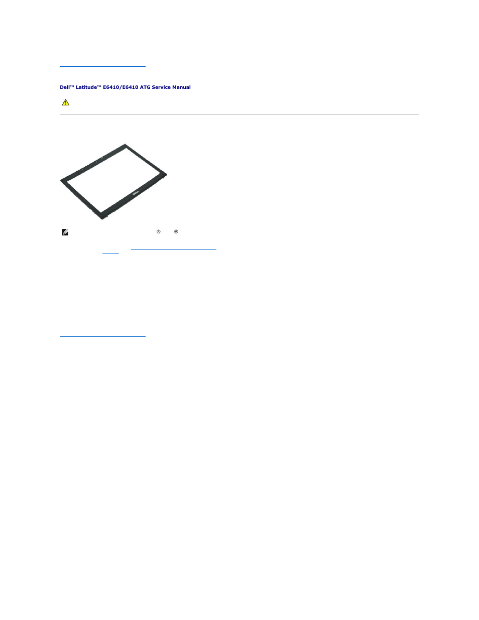 Display bezel, Removing the display bezel, Replacing the display bezel | Dell Latitude E6410 User Manual | Page 23 / 52