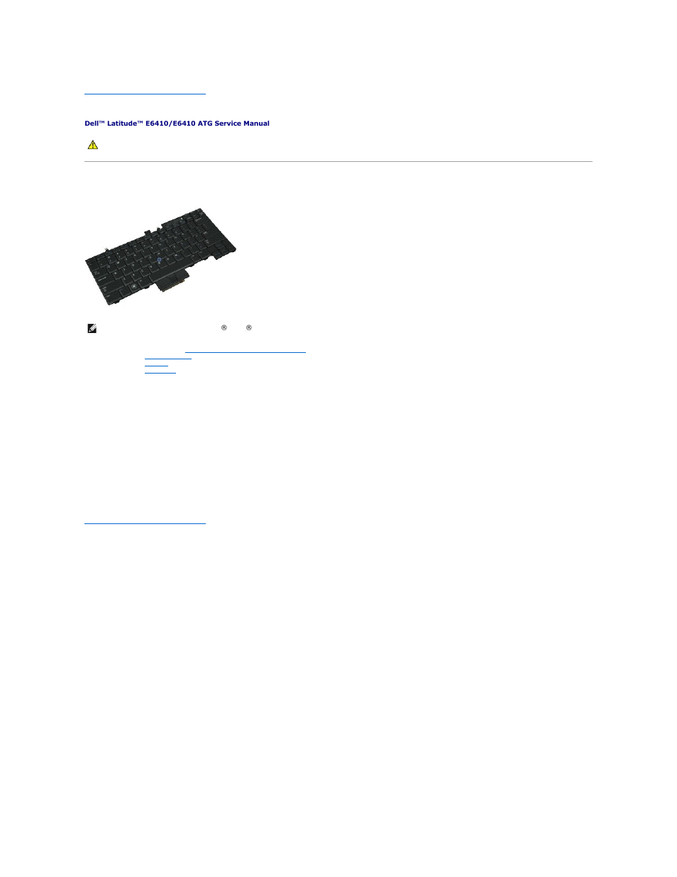 Keyboard, Removing the keyboard, Replacing the keyboard | Dell Latitude E6410 User Manual | Page 33 / 52