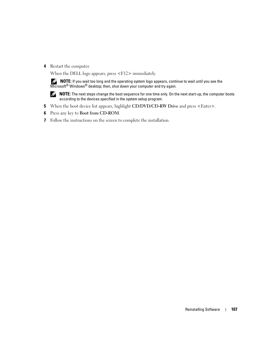 Dell Latitude D631 (Early 2009) User Manual | Page 107 / 164