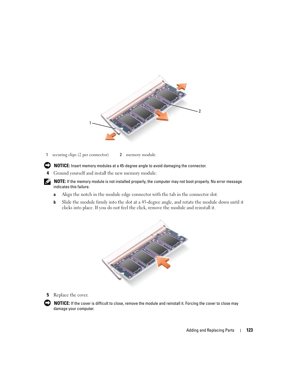 Dell Latitude D631 (Early 2009) User Manual | Page 123 / 164