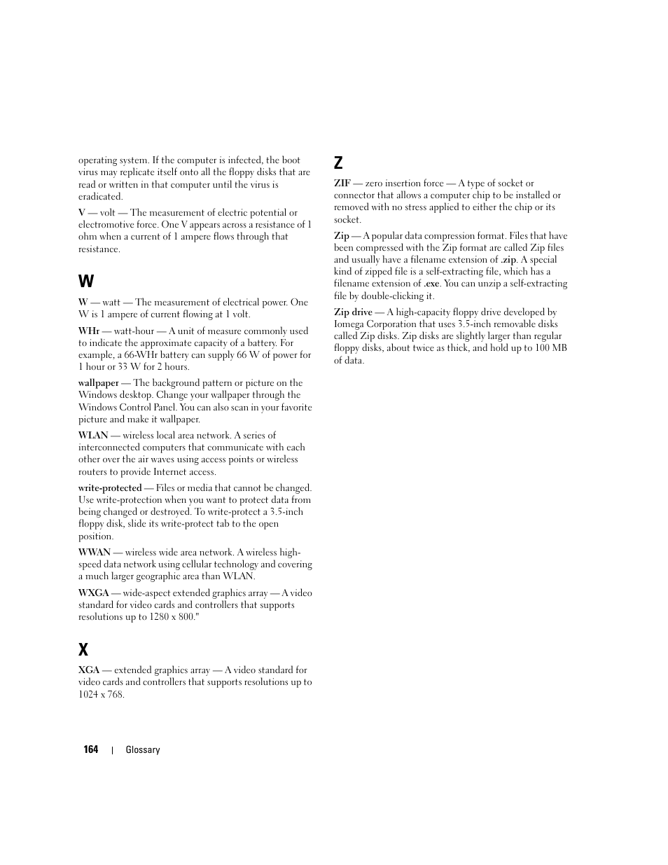 Dell Latitude D631 (Early 2009) User Manual | Page 164 / 164