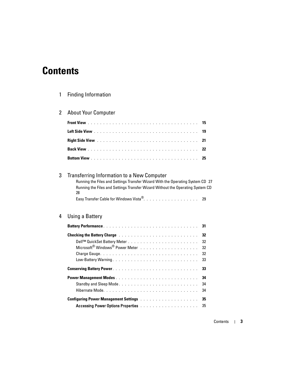 Dell Latitude D631 (Early 2009) User Manual | Page 3 / 164
