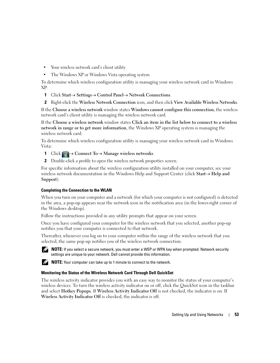Dell Latitude D631 (Early 2009) User Manual | Page 53 / 164