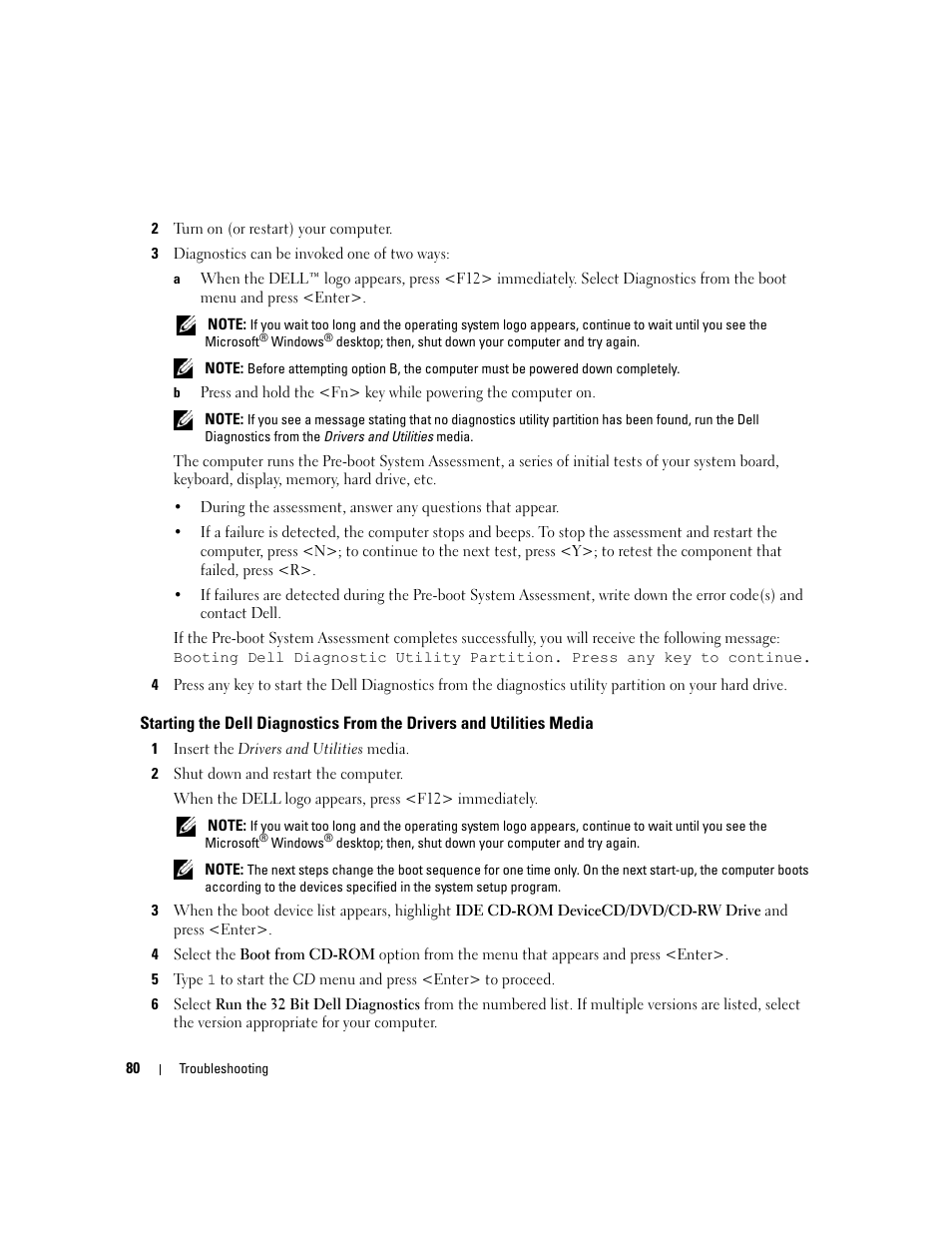 Dell Latitude D631 (Early 2009) User Manual | Page 80 / 164