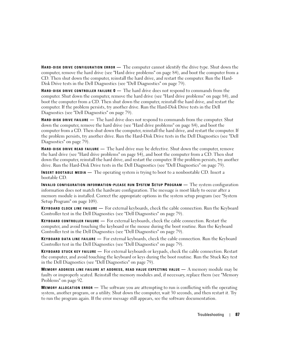 Dell Latitude D631 (Early 2009) User Manual | Page 87 / 164
