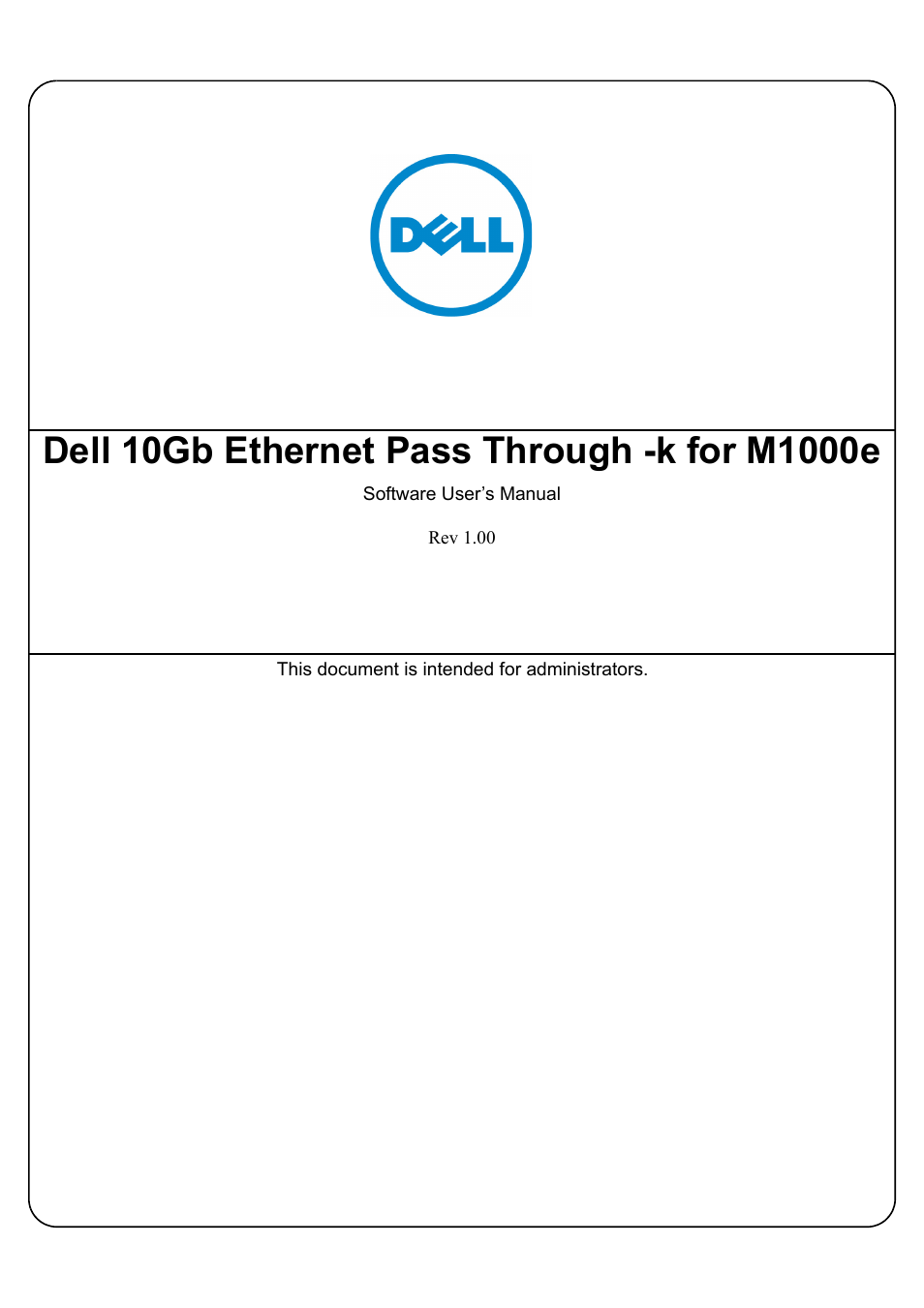 Dell POWEREDGE M1000E User Manual | 25 pages