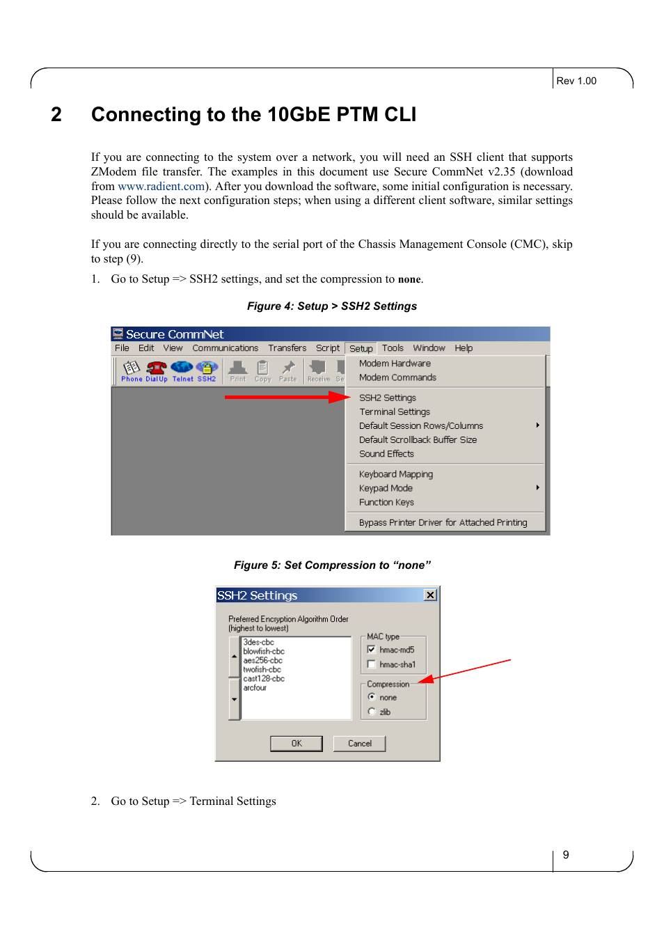 2 connecting to the 10gbe ptm cli, Chapter 2 connecting to the 10gbe ptm cli, 2connecting to the 10gbe ptm cli | Dell POWEREDGE M1000E User Manual | Page 9 / 25