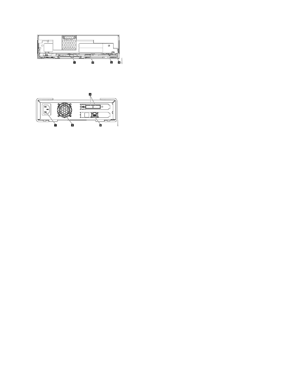 Figure 6. rear panel of external sas tape drive | Dell PowerVault LTO3-080 User Manual | Page 24 / 56