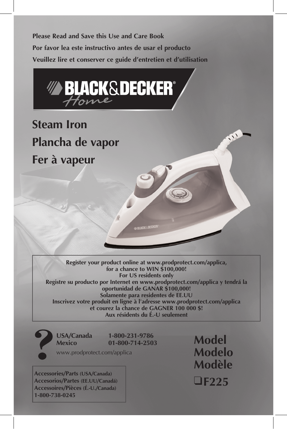Black & Decker F225 User Manual | 15 pages
