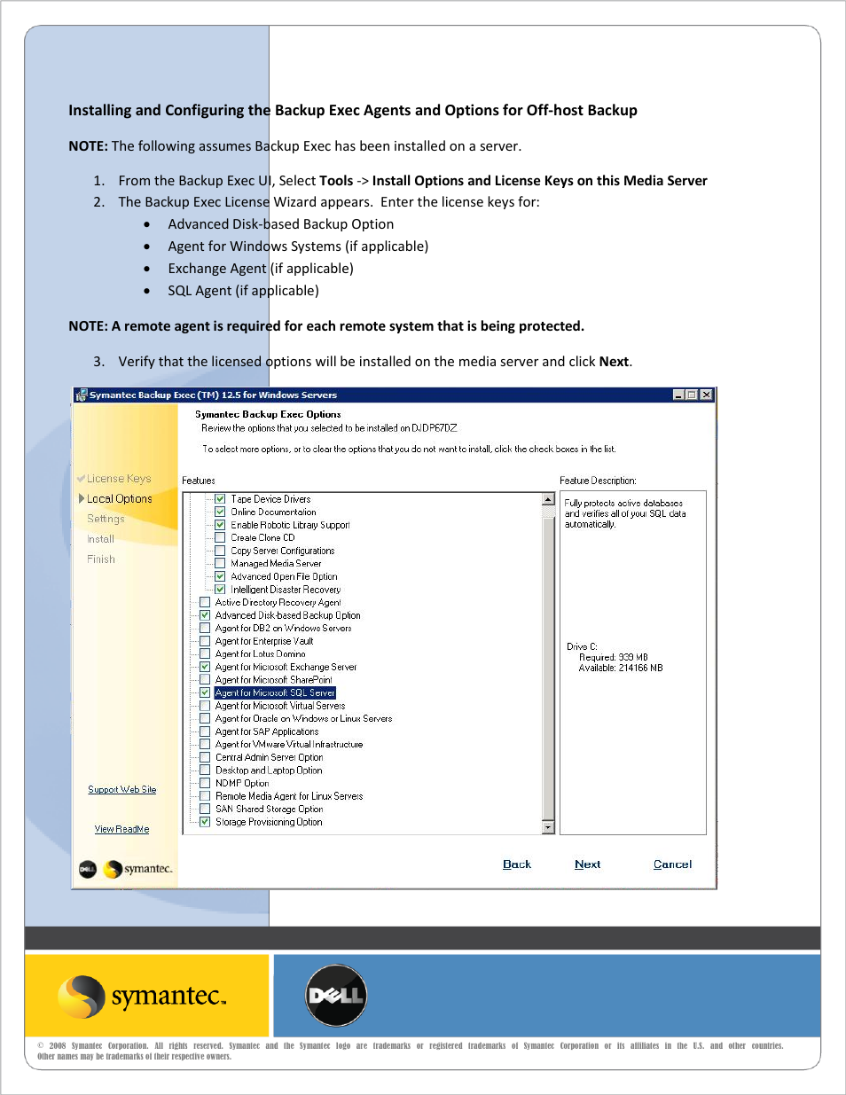 Dell PowerVault DL2100 User Manual | Page 17 / 25